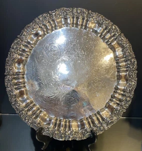 Fußsalber...schönes Detail..keine Herstellermarke..14" Durchmesser  Sehr schöner Zustand - Bild 1 von 9