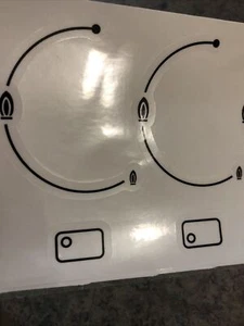 Miele gas cooktop control panel print stickers Decal . - Picture 1 of 20