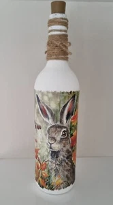 Handmade Hare Bottle Light Lamp/ autumn/gift/battery/ - Picture 1 of 2