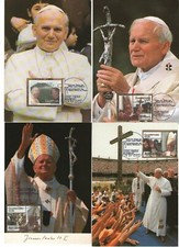 Filatelia Papa Giovanni Paolo II Guatemala viaggio 2002 annulli speciali maximum