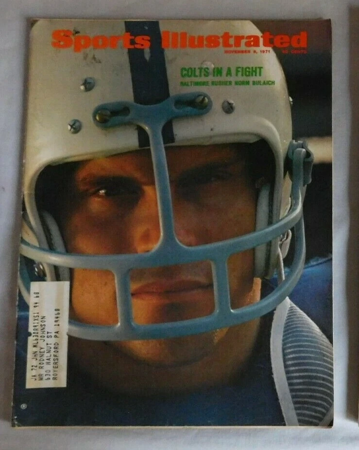 Norm Bulaich Baltimore Colts 1971 Sports Illustrated Ex - Image 1 of 1