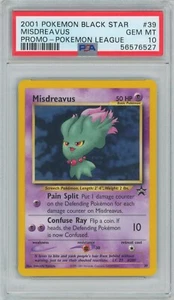 2001 Pokemon League Misdreavus Black Star Promo 39 PSA 10 GEM ๐ - Picture 1 of 2