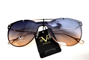 Neu V1969 Italia Elisa 19V69 Sonnenbrille Roségold Metall braune Gläser mit Farbverlauf - Bild 1 von 6