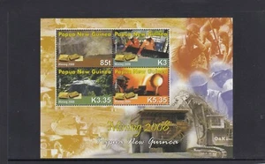 Mini Hoja de Minería Papúa Nueva Guinea 2008 Estampillada sin montar o nunca montada $5,95 - Imagen 1 de 1
