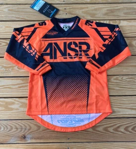 ANSR NWT youth jersey size XS orange black J7 - Picture 1 of 9