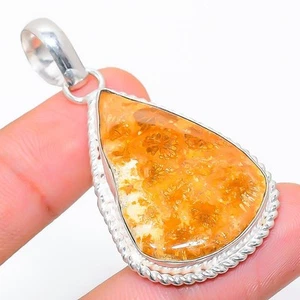 Colgante de joyería de plata esterlina 925 hecho a mano con piedras preciosas... - Imagen 1 de 5