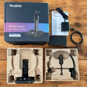 Yealink WH63 Teams DECT z końcówkami dousznymi (stereo) Zestaw słuchawkowy Bluetooth WHB630 - Zdjęcie 1 z 22