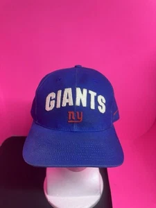 Vintage New York Giants Hat Spellout Blue/Red 90s NFL Nike L@@K - Picture 1 of 8