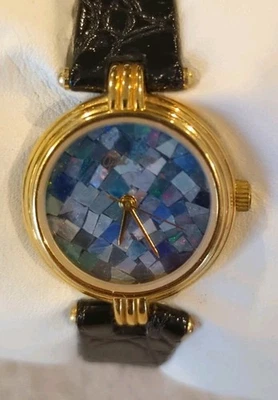 Reloj único Opal Fire con movimiento Miyota y divertida esfera azul. Necesita batería nueva. Foto 1 de 4