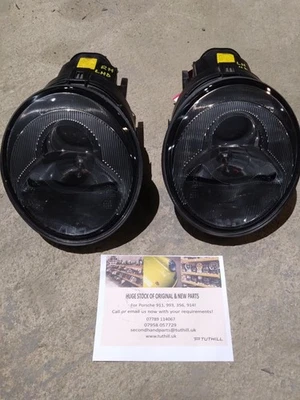 Par de faros halógenos LH RH muy buenos genuinos para Porsche 911 / 993 LHD Foto 1 de 4