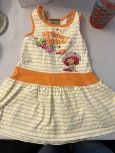 Vintage 2005 Strawberry Shortcake Orange Dress. Excellent Condition 3T - Picture 1 of 6