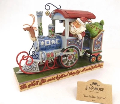 Jim Shore North Star Express RARE Santa Christmas Train Engine NEW 2008 - Image 1 of 4