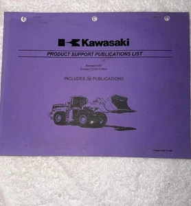 Lista de publicación de soporte de productos Kawasaki Loaders para concesionarios 1997 - Imagen 1 de 6