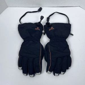 EMS Men's Black Gore-Tex Insulated Nylon & Leather Ski Gloves Size S; Outerwear - Picture 1 of 10