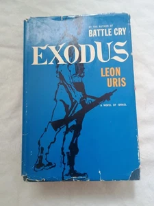 Exodus by Leon Uris 1958 Hardcover with Dust Jacket Novel of Israel - Picture 1 of 23