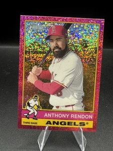 2025 Topps Heritage Anthony Rendon #121 Angeli cromati maculati rosa - Foto 1 di 2