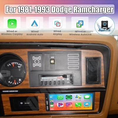 Для 1981-1993 Dodge Ramcharger Android 13 Carplay автомобильное стерео радио GPS навигатор Wi-Fi - Изображение 1 из 4