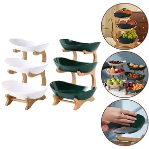 Functional Three layer Fruit Tray Trendy Snack Display Fruit Display Stand - Photo 1/45