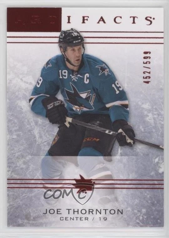 2014-15 Upper Deck Artifacts Ruby /599 Joe Thornton #16 HOF - Image 1 of 2