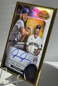 💥Aaron Ashby 2022 Topps Gold Label Rookie Autograph Gold Frame 💎- BREWERS 🔥 - Picture 1 of 5