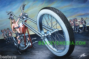 THE PIZZ PRINT-COMICS,CHOPPER,HARLEY,WCC,ED ROTH,HOTROD,OCC,COMIX,LOW BROW,TATOO - Picture 1 of 1
