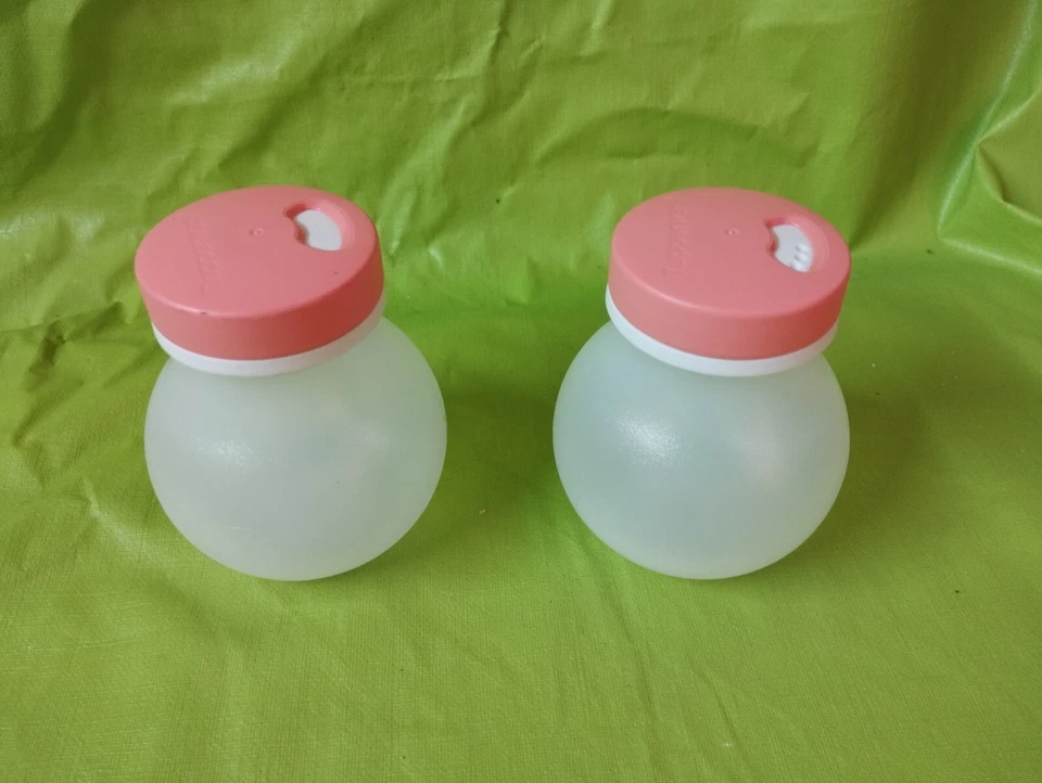  Tupperware Salière Poivrière Allegra Rose Saumon 200 Ml   - Photo 1/1
