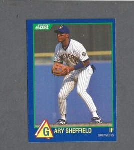 Gary Sheffield RC Milwaukee Brewers Rising Star 1989 Score #10