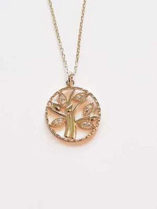 Goldhalskette Baum KLF0122-Zertifiziertes 14-K 585 Gold- Ein perfektes Geschenk - Bild 1 von 4