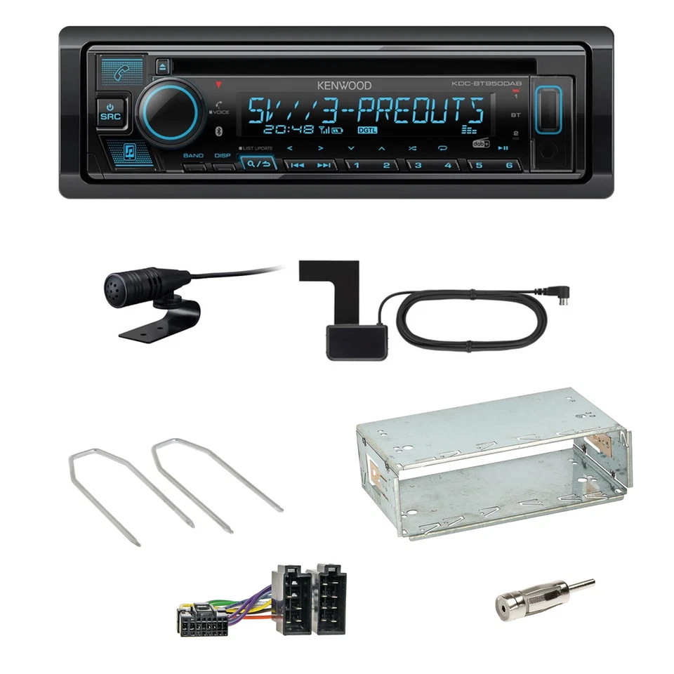 Kenwood KDC-BT950DAB Bluetooth Digitalradio Einbauset für Dacia Duster bis 2012 - Bild 1 von 1