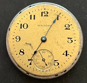 Antique 1915 Waltham Model 1900 300 Pocket Watch Movement Parts/Repair 3/0s 7j - Picture 1 of 2