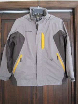 Columbia boys 14-16 gray jacket shell powderkeg spring fall ski  - Image 1 of 4