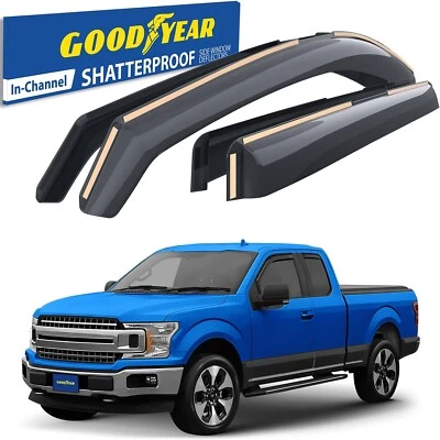 Parasoles de lluvia protectores de viento para Ford F-150 SuperCab 2015-2020 IMPERMEABLES Foto 1 de 4