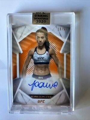 2020 Topps UFC Striking Signatures JOANNA JEDRZEJCZYK Orange Parallel AUTO 26/50 - Image 1 of 2