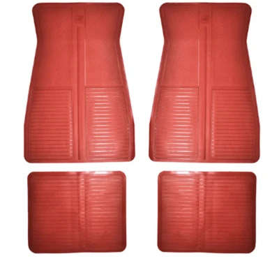 NEW 1978-1988 Oldsmobile Cutlass Calais, Ciera & Cruiser Floor Mat Set - Red - Image 1 of 3