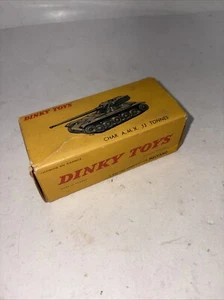 DINKY TOYS #80C CHAR A.M.X TANQUE 13 TONELADAS Caja Vacía Original - Imagen 1 de 4