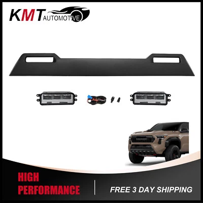 Panel de extensión de parachoques delantero con luces antiniebla para Toyota Tacoma 2024 2025 sin PDC Foto 1 de 4