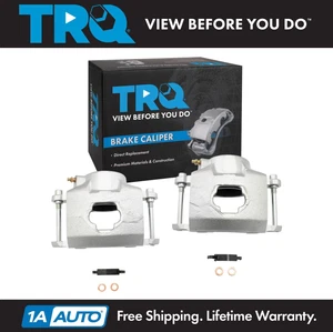 TRQ New Front Disc Brake Caliper with Hardware LH RH Pair for GM - Picture 1 of 8