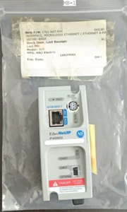 ALLEN-BRADLEY 1761-NET-ENI, SER: D, REV: A, FRN: 3.21 ETHERNET/IP INTERFACE NEW - Picture 1 of 11