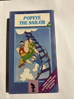 Popeye The Sailor - - VHS -Cleaned & Tested - Image 1 of 2