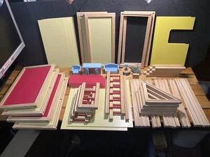 Maxim Modern Wooden Modular 6 Room Dolls House DIY Kit With Furniture 54114 VGC - Picture 1 of 17