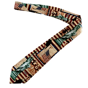 Steven Harris American Flag USA New York Patriotic Liberty Tie 3.75 x 59 - Imagen 1 de 5