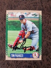 1995 Score Tom Pagnozzi #69 - St. Louis Cardinals - Autographed! 