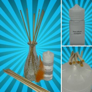 10 rattan bamboo reeds diffuser refill replacement sticks set 50ml no glass