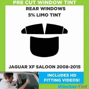 For Jaguar Xf 4-Door 2008+ 5% Limo Rear Pre Cut Window Tint - Picture 1 of 10