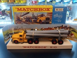 Matchbox K10-b Scammell Pipe Truck 1967 In Original W2 Box - Picture 1 of 16