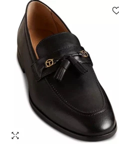 TED BAKER Black Ainsly Leather Loafers Dress Shoes NEW IN BOX Size 13 M - Picture 1 of 2