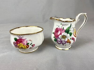 Azúcar y crema Royal Albert “Lady Angela” de colección borde dorado en muy buen estado Foto 1 de 4