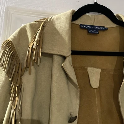 Ralph Lauren Blue Label Suede Jacket W/concho Buttons - Image 1 of 4