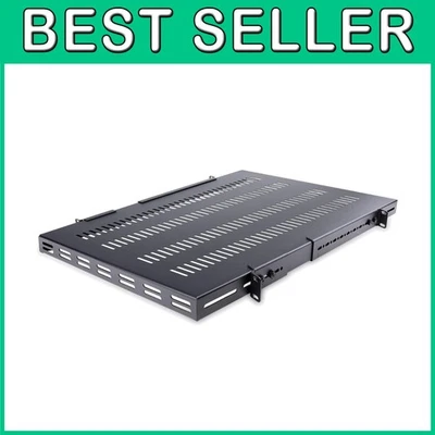 Universal 19'' Vented Server Rack Mount Shelf - Image 1 of 4