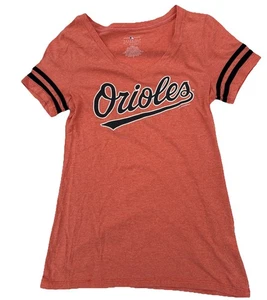 MLB Baltimore Orioles Damen orange V-Ausschnitt T-Shirt XS 2016 - Bild 1 von 10